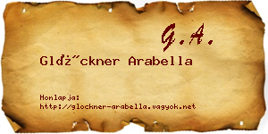 Glöckner Arabella névjegykártya